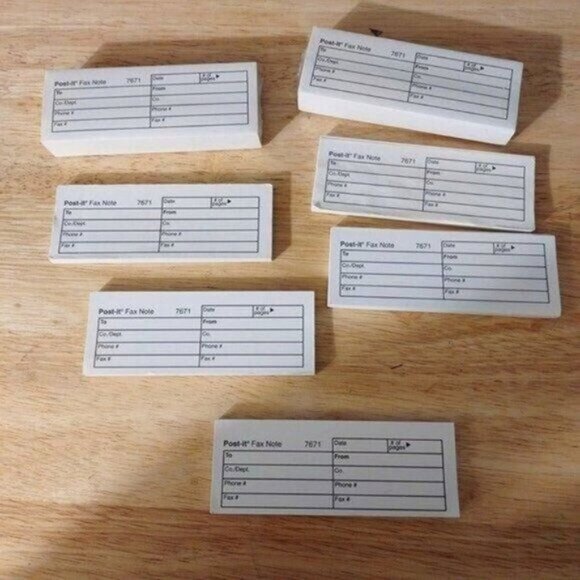 POST-IT FAX NOTES-7 STACKS-NEW - Picture 1 of 1